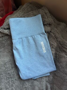 Gymshark Seamless High-Waist Leggings in Dusty Blue